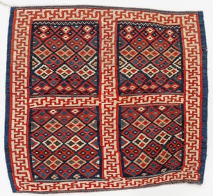 Bakhtiyari Kilim, Persia, Ca. 1875, 3'5'' x 3'2''