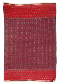 Yomud Main Kilim, Turkmenistan, Ca. 1900, 6'2'' x 9'1''