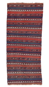 Shahsevan Kilim, Transcaucasus, Ca. 1900, 4'5'' x 10'0''