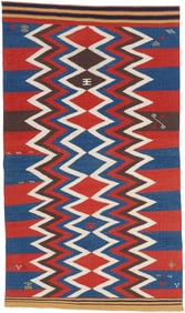 Azeri Sofreh Kilim, Caucasus, Early 20th C., 3'10'' x 6'6''