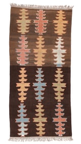 Anatolian Parmakli Kilim, Turkey, Ca. 1930, 4'0'' x 8'7''