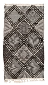 Mixed Weave Rug in Natural Colors, Morocco, Late 20th C., 3'9'' x 6'11''