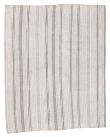 Mazandaran Striped Kilim, Persia, Mid 20th C., 5'9'' x 6'11''
