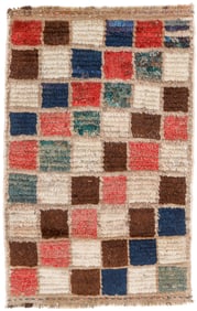 Afshar Gabbeh Rug, Persia, Early 20th C., 1'9'' x 2'10''