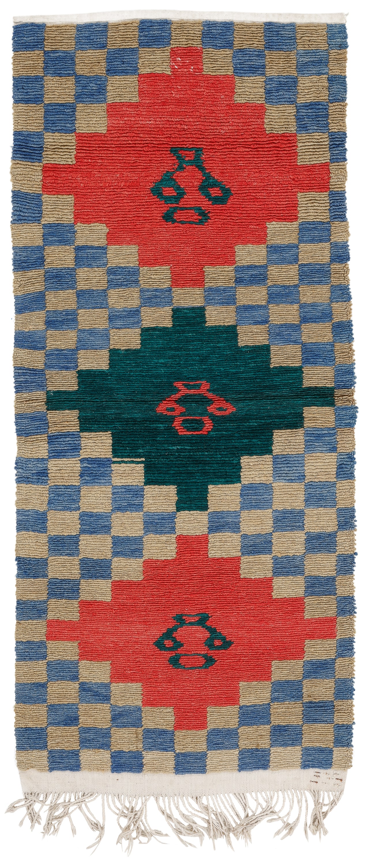 Konya Karapinar Tulu Rug, Turkey, Ca. 1930, 1'11'' x 4'4'' (1 of 3)