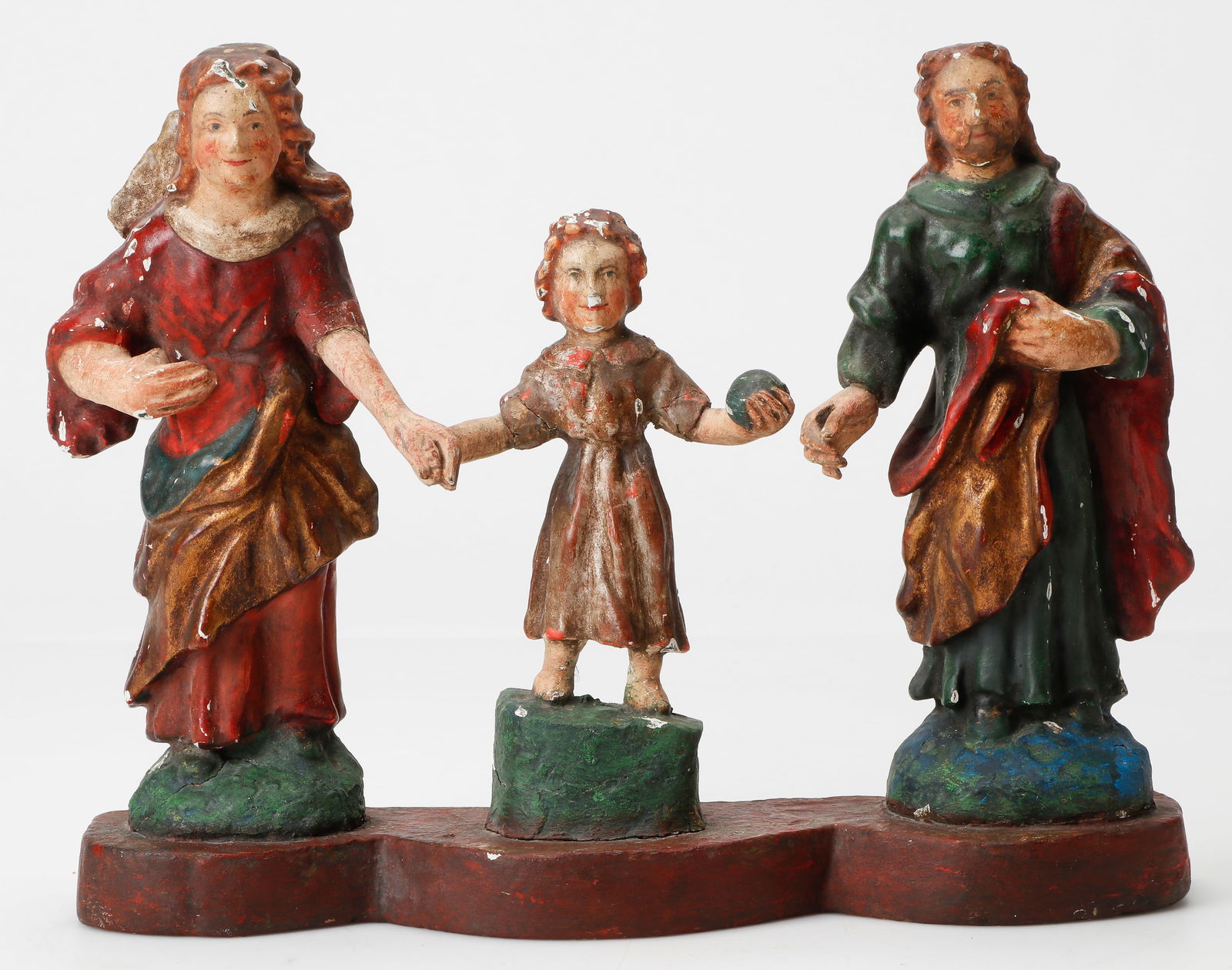 Antique Spanish Colonial Holy Family Santos Group (1 of 5)