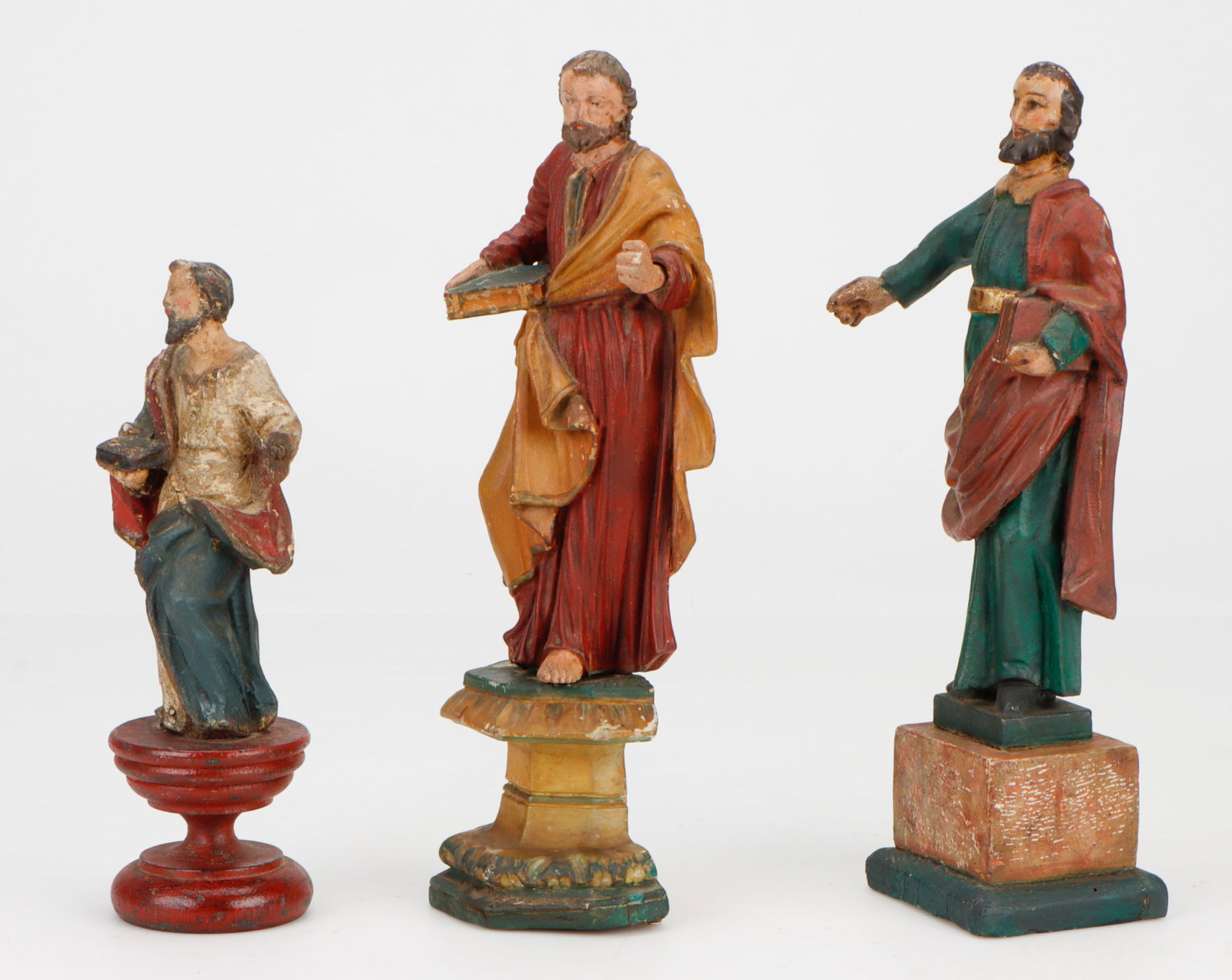 3 Antique Spanish Colonial Santos Figures, 19th C. (1 of 6)