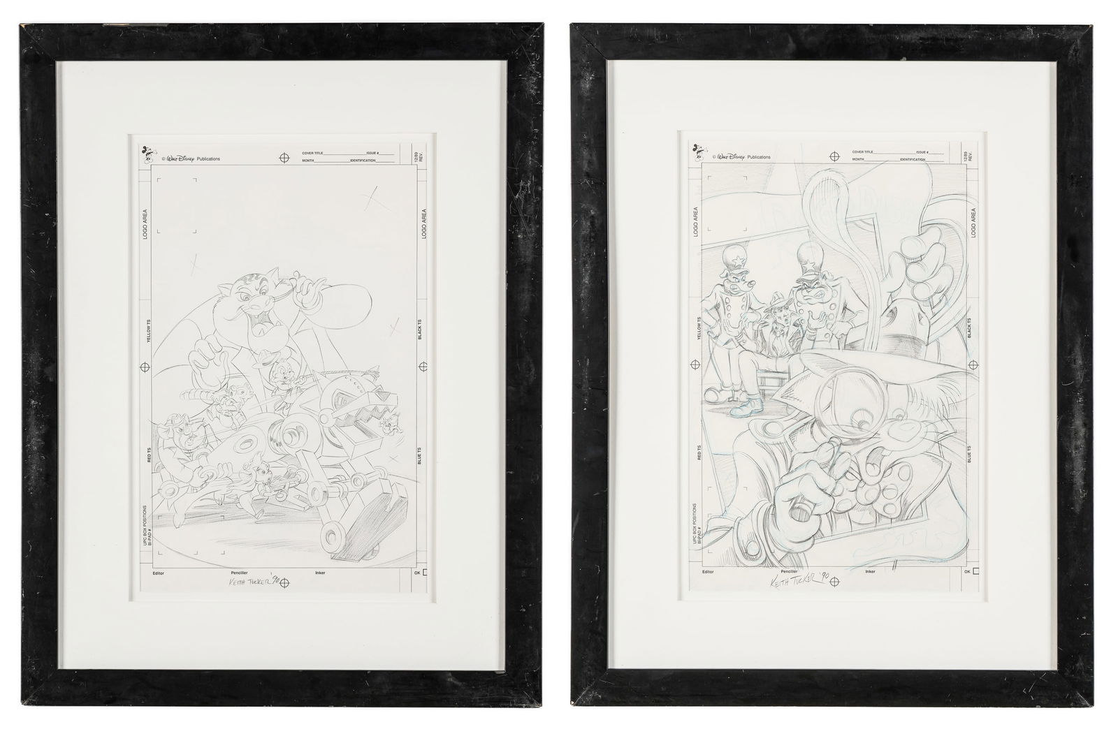 Keith Tucker (21st c.) 2 Disney Comic Book Covers (1 of 9)