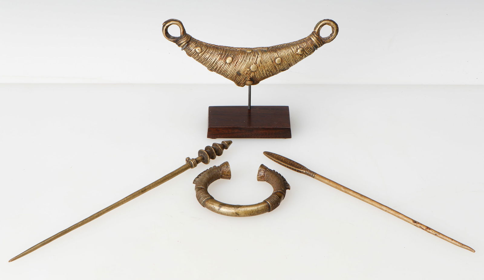 4 African Vere Copper Alloy Ornaments, Nigeria (1 of 10)