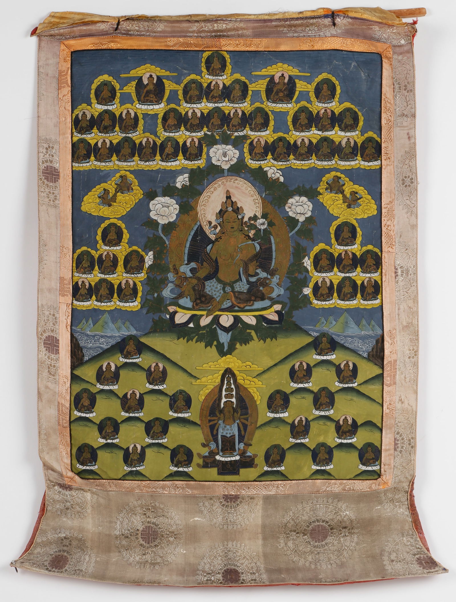 Tibetan Thangka of Green Tara (1 of 4)