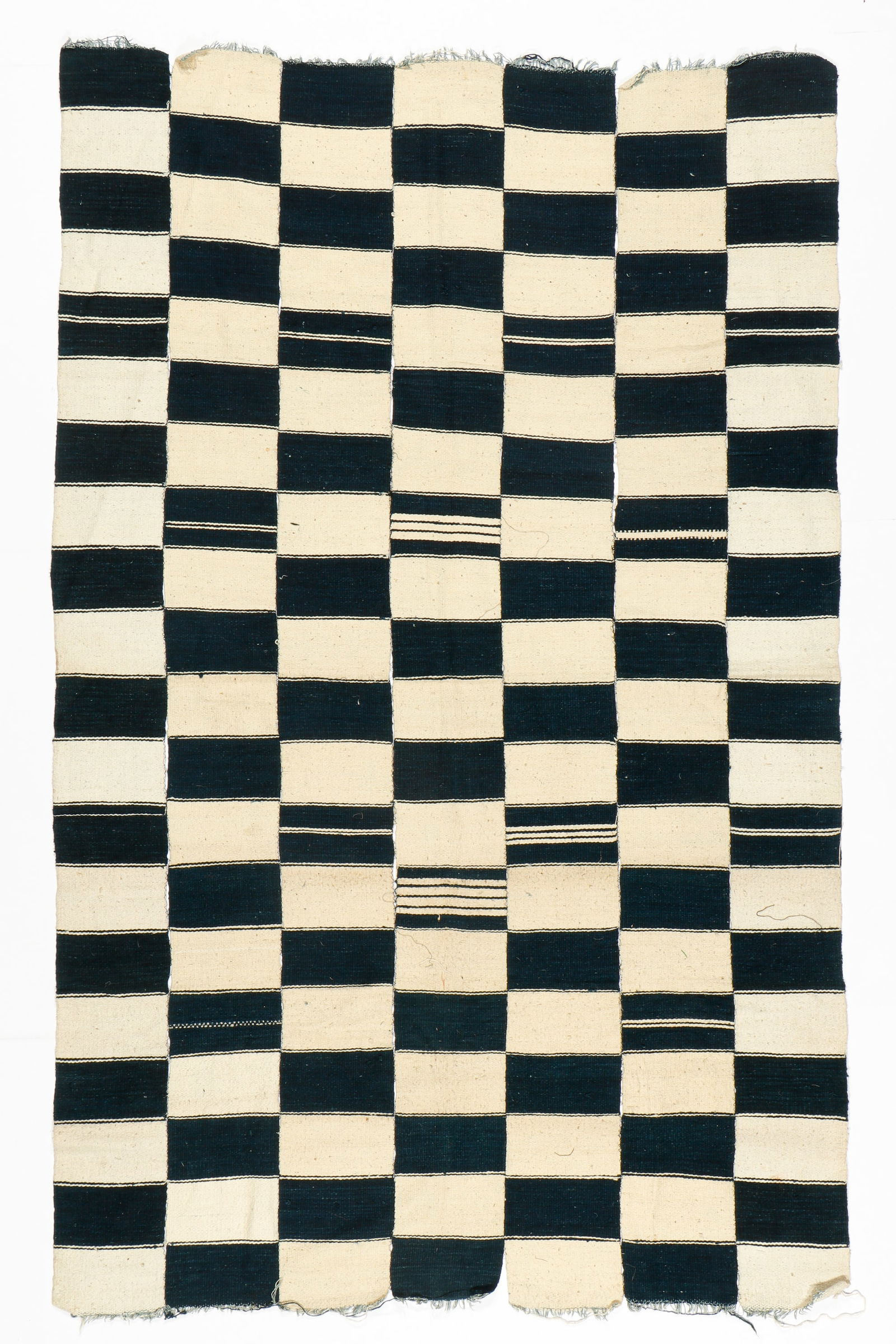 African Cotton Woven Strip Cloth Blanket, Mali, Mid-20th C. (1 of 4)