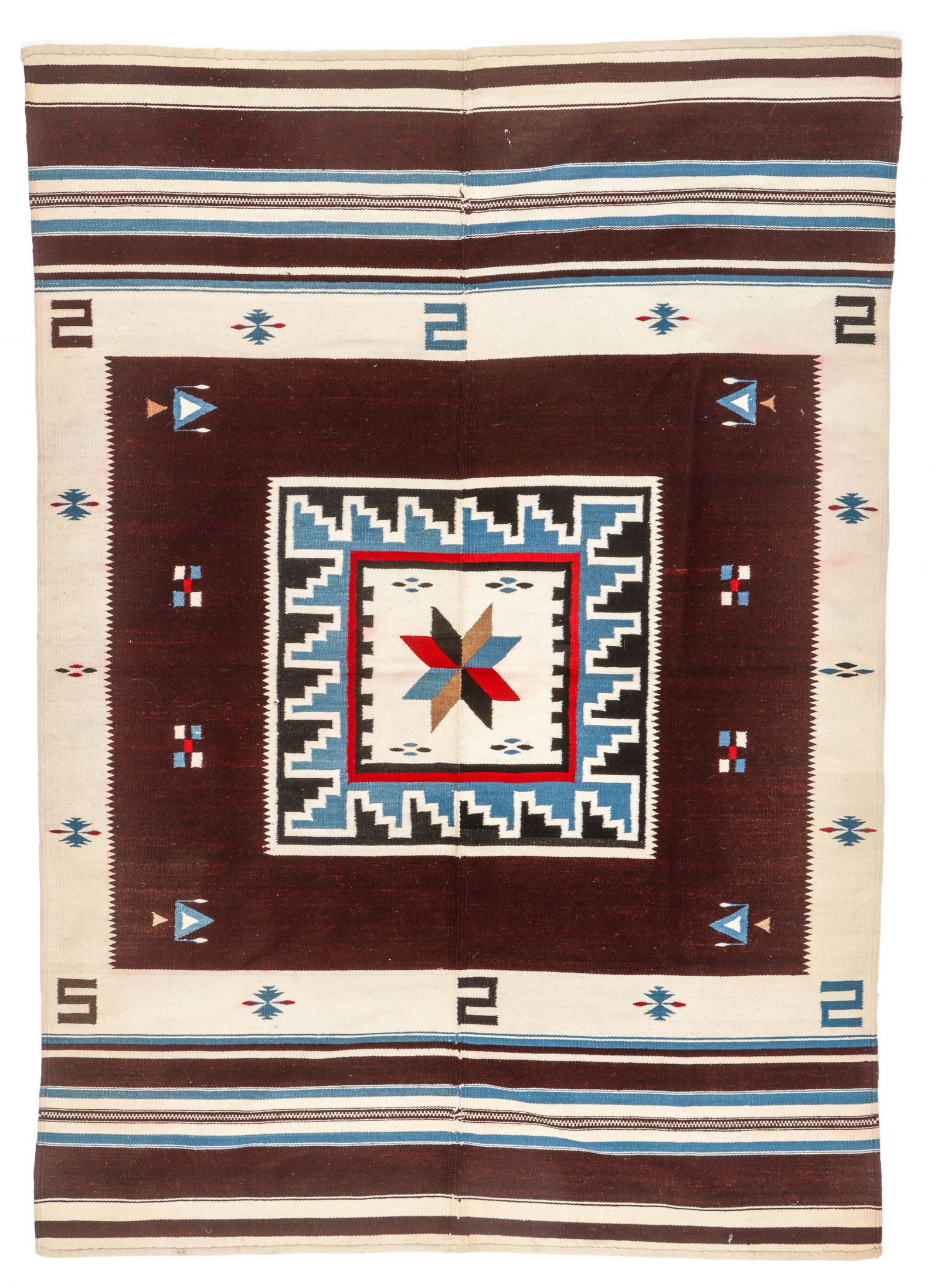Texcoco Blanket, Mexico, Early 20th C., 4'8'' x 6'8'' (1 of 5)
