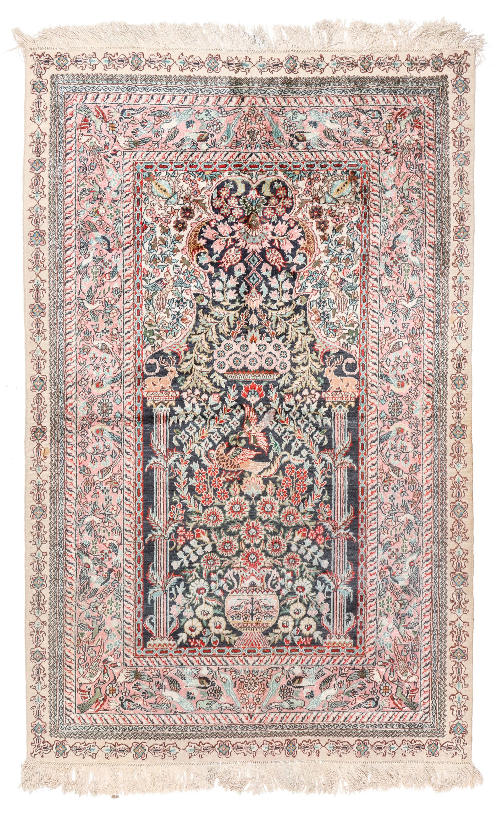 Tabriz Silk Prayer Rug (1 of 4)