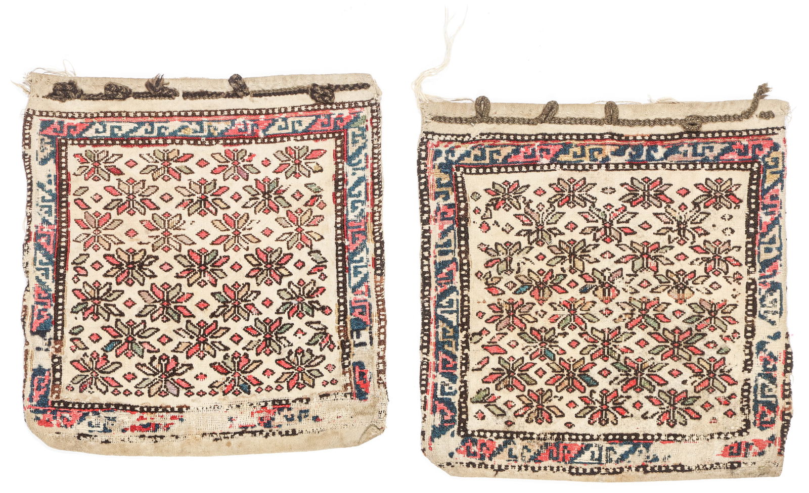 Pair of Shahsevan Sumak Bags, Transcaucasus, Ca. 1890 (1 of 3)
