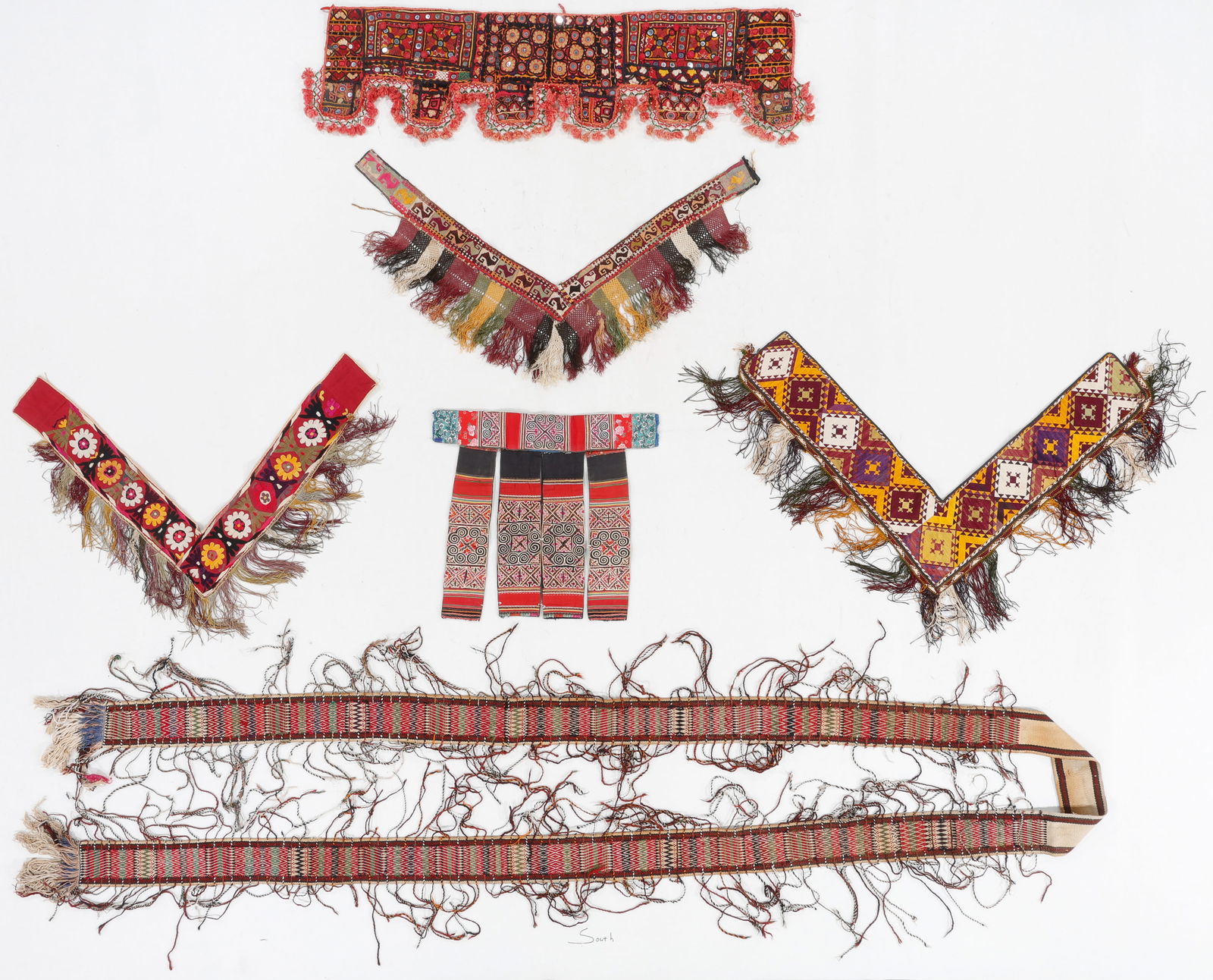 Collector's Lot of 6 Central Asian Textiles, Early 20th C. (1 of 2)