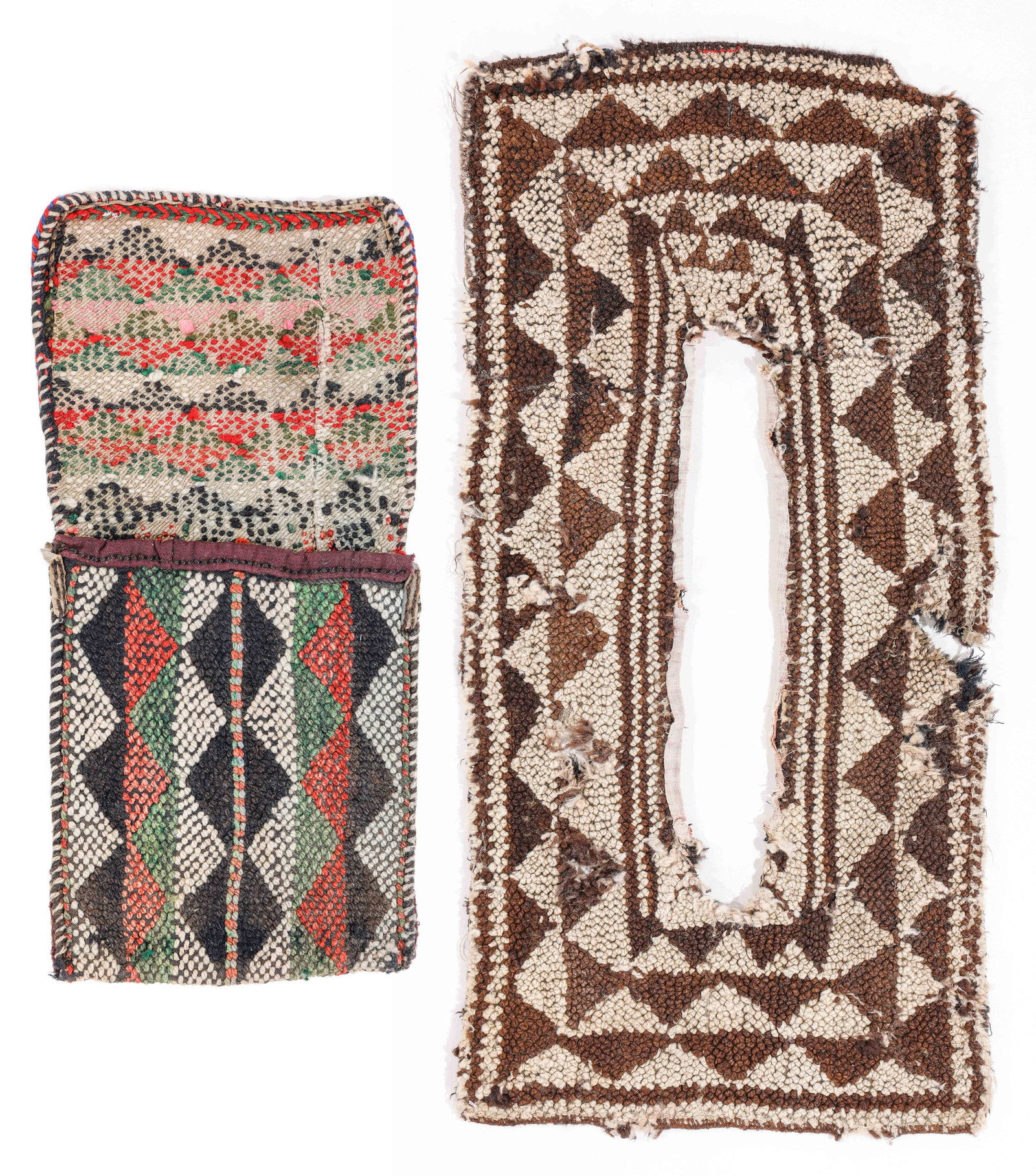 Yak Saddle Cover and Woven Bag, Tibet, 19th C. (1 of 5)