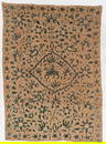 Indo-Portuguese Embroidered Linen Wall Hanging, 18th Century, 4'11'' x 6'8''