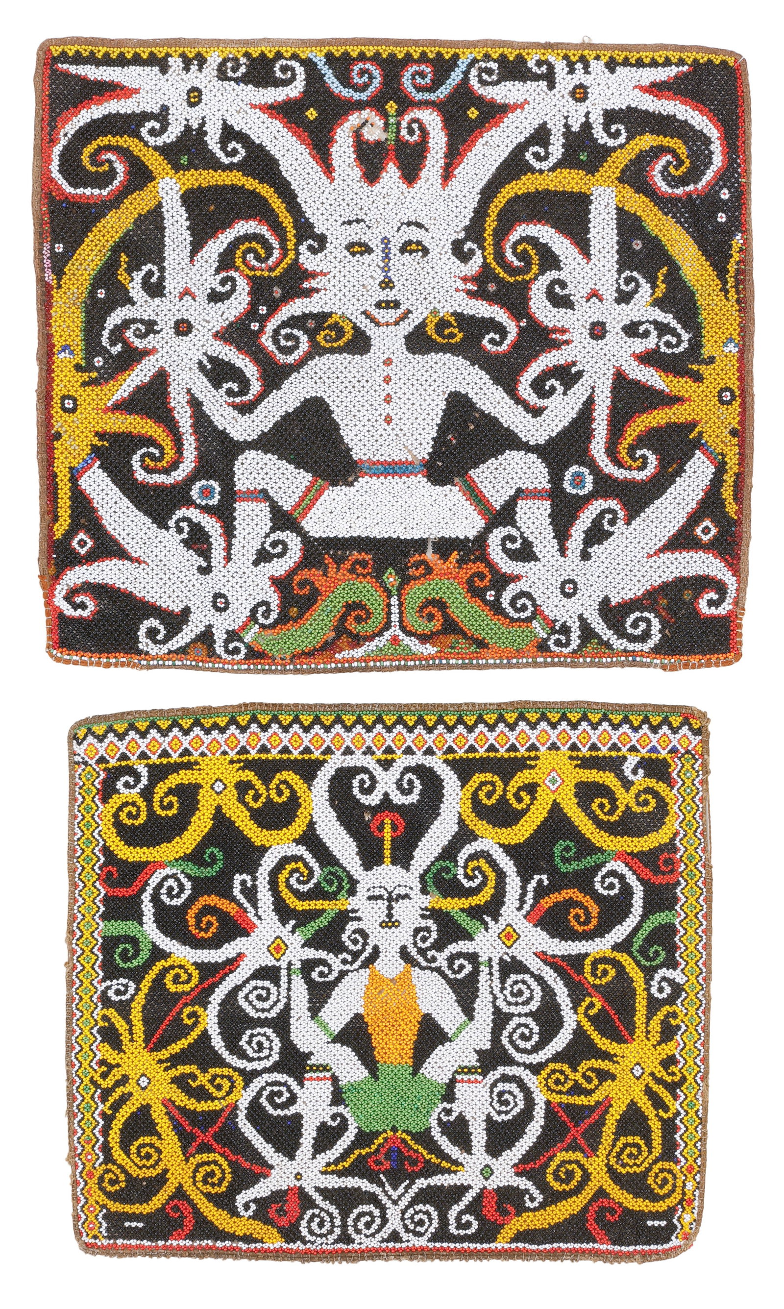 Dayak Beaded Baby Carrier Panels, East Kalimantan, Borneo, Indonesia (1 of 2)