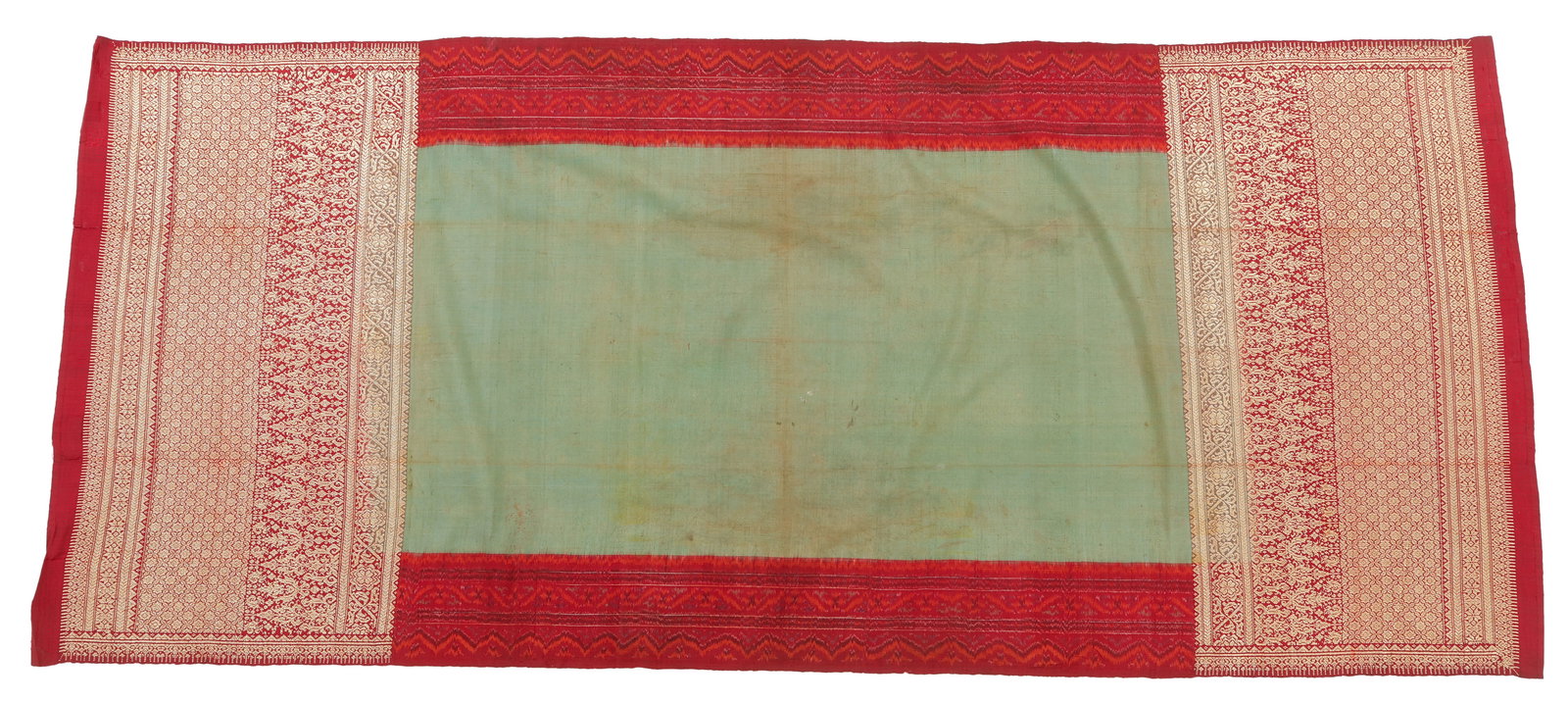 Limar Janda Berhias Silk Cloth, Palembang, Sumatra, circa 1950, 2'10'' x 6'10'' (1 of 3)