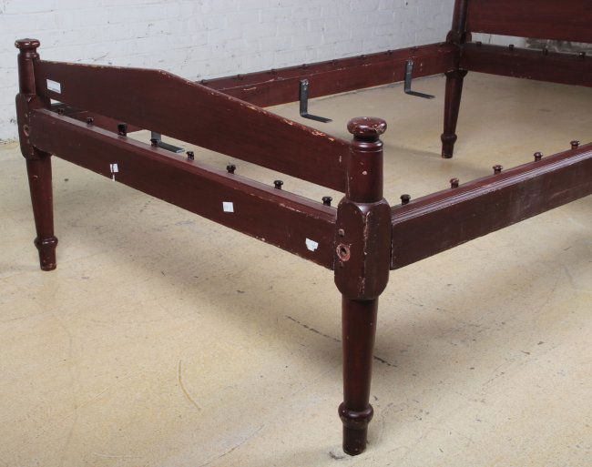 Painted Sheraton Rope Bed Frame Lot 262