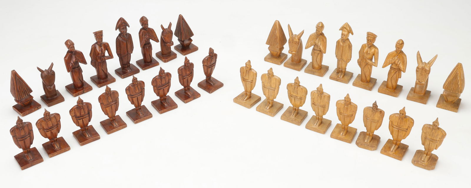 Wood Chess Set (Haitian/Haiti), Revolutionary Figures (1 of 5)