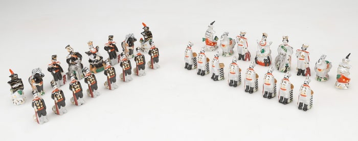 Russian/Soviet Porcelain Chess Set Circa 1970s