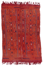 Iraqi Marash Embroidered Wedding Blanket, Mid-20th C.