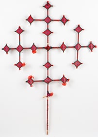 Huichol Cross (Mexican/Mexico) Ojo de Dios, Circa 1970's