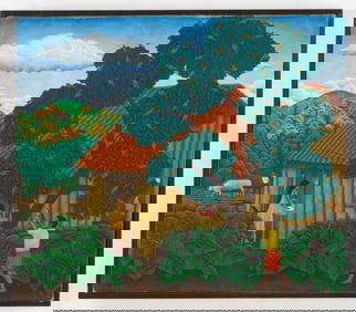 Manuel Cruz (Nicaraguan/Nicaragua) Parrots, Dated 1987