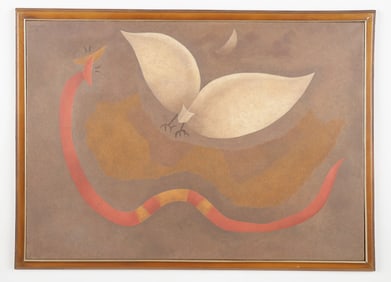 Orlando Sobalvarro (Nicaraguan/Nicaragua) Bat & Snake, Dated 1998