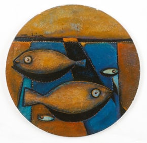 Efren Medina (Nicaraguan/Nicaragua) Fish, Dated 1991