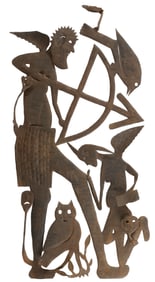 Gabriel Bien-Aime (Haitian/Haiti) Angels, Recycled Steel Sculpture