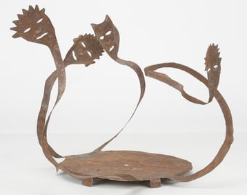 Gabriel Bien-Aime (Haitian/Haiti) Spirits, Cut Metal Sculpture
