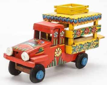 (Haitian/Haiti) Folk Art Tap-Tap Bus, Circa 1990's