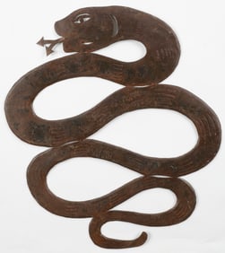 Murat Brierre (Haitian/Haiti) Snake, Folk Art Sculpture