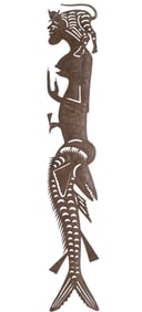 Serge Jolimeau (Haitian/Haiti) Fish Tailed Mermaid, Circa 1990's