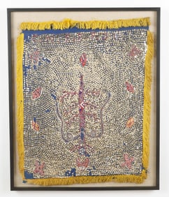 Dambala Drapeau Flag (Haitian/Haiti) Vintage, Circa 1960's