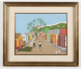Philome Obin (Haitian/Haiti) Rue St. Jean, Vers 1902, C. 1950's