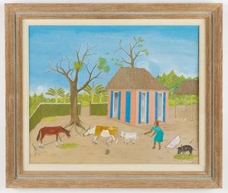 Telemaque Obin (Haitian/Haiti) In The Country Side, Circa 1977