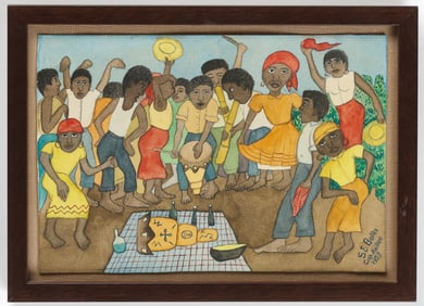 Seymour Etienne Bottex (Haitian/Haiti) Vodou Ceremony, 1959