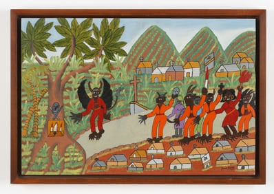 Josue Joseph (Haitian/Haiti) Ceremony by Cemetery, C. 1970's