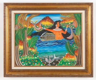 Andre Pierre (Haitian, Haiti) "Sirenne" (Mermaid/Siren), Circa 1970