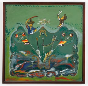 Lafortune Felix (Haitian/Haiti) Vodou Symbols No.2, Circa 1984