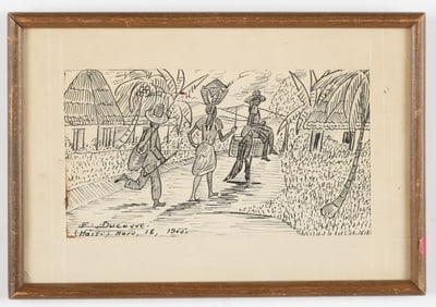 Gervais Emmanuel Ducasse (Haitian/Haiti) Country Road, 1955