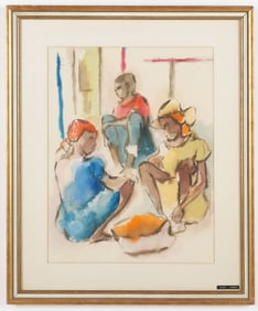 Dieudonne Cedor (Haitian/Haiti) Market, Circa 1970's