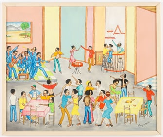 Georges Jean (Haitian/Haiti) Fete, Dated 1972