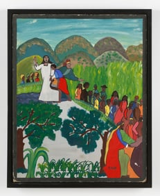 Gabriel Alix (Haitian/Haiti) Jesus Blesses Bread & Fish