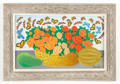 Salnave Philippe-Auguste (Haitian/Haiti)) Still Life, Dated 1967