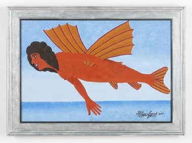 Salnave Philippe-Auguste (Haitian/Haiti) Mermaid, Dated 1981
