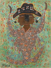 Gerard Fortune (Haitian/Haiti) Loa in Tricorn, Circa 1987
